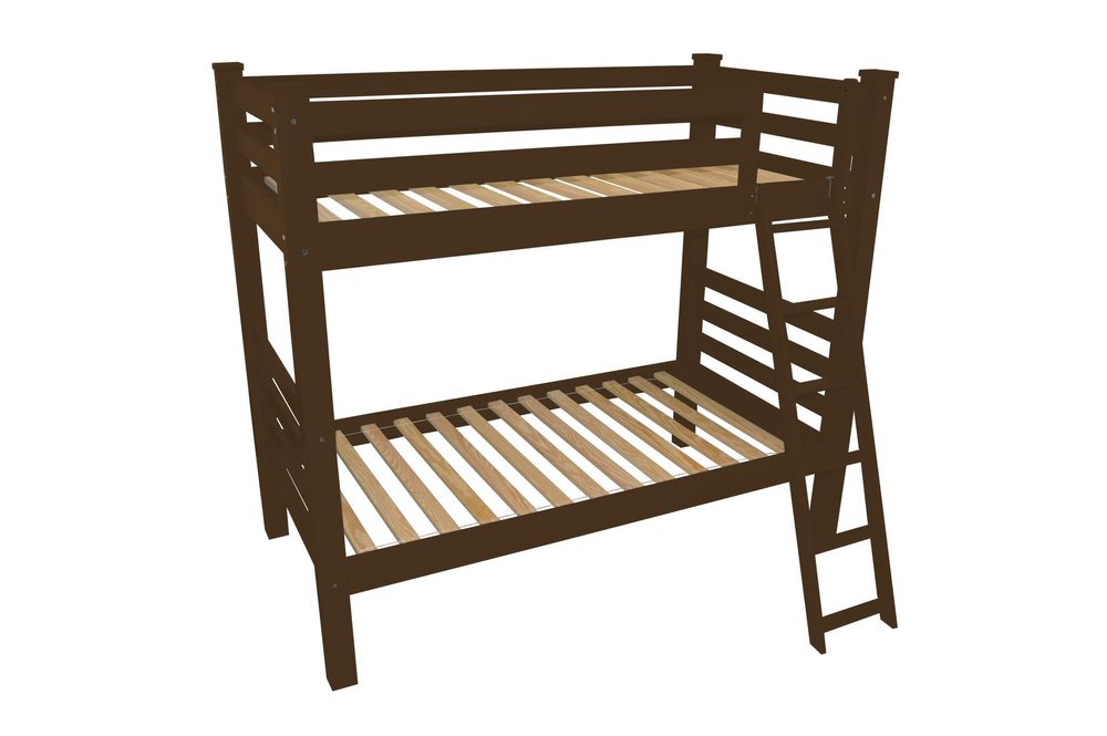Brown Full Solid Wood Bunk Bed