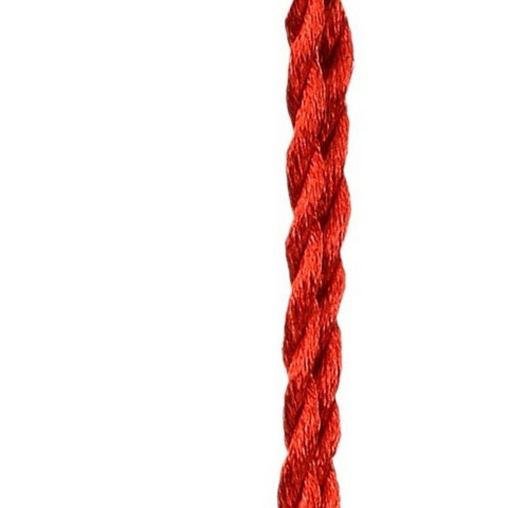 Set of Four Handmade Gold Green Red And White Acrylic Tassel Ornament s
