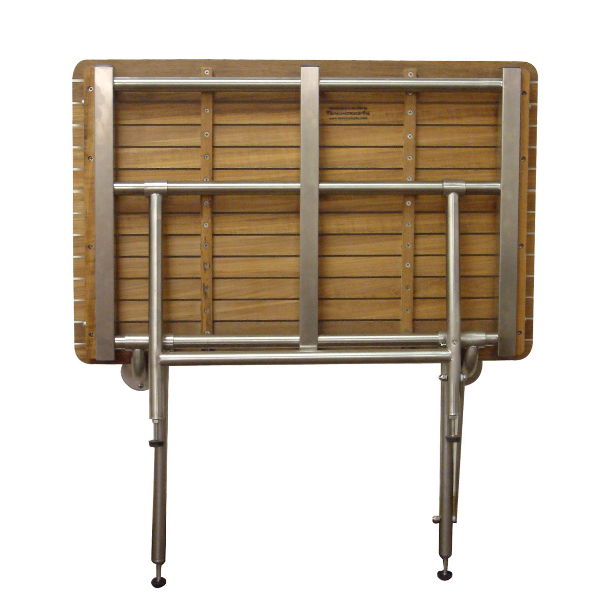 18" X 48" Brown Teak Rectangular Shower Bench