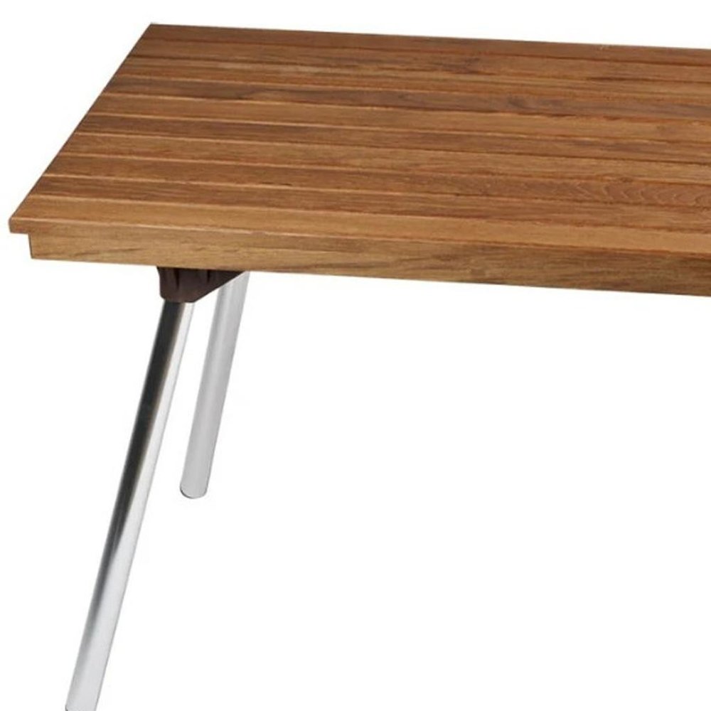 16" X 30" Brown Teak Rectangular Shower Bench