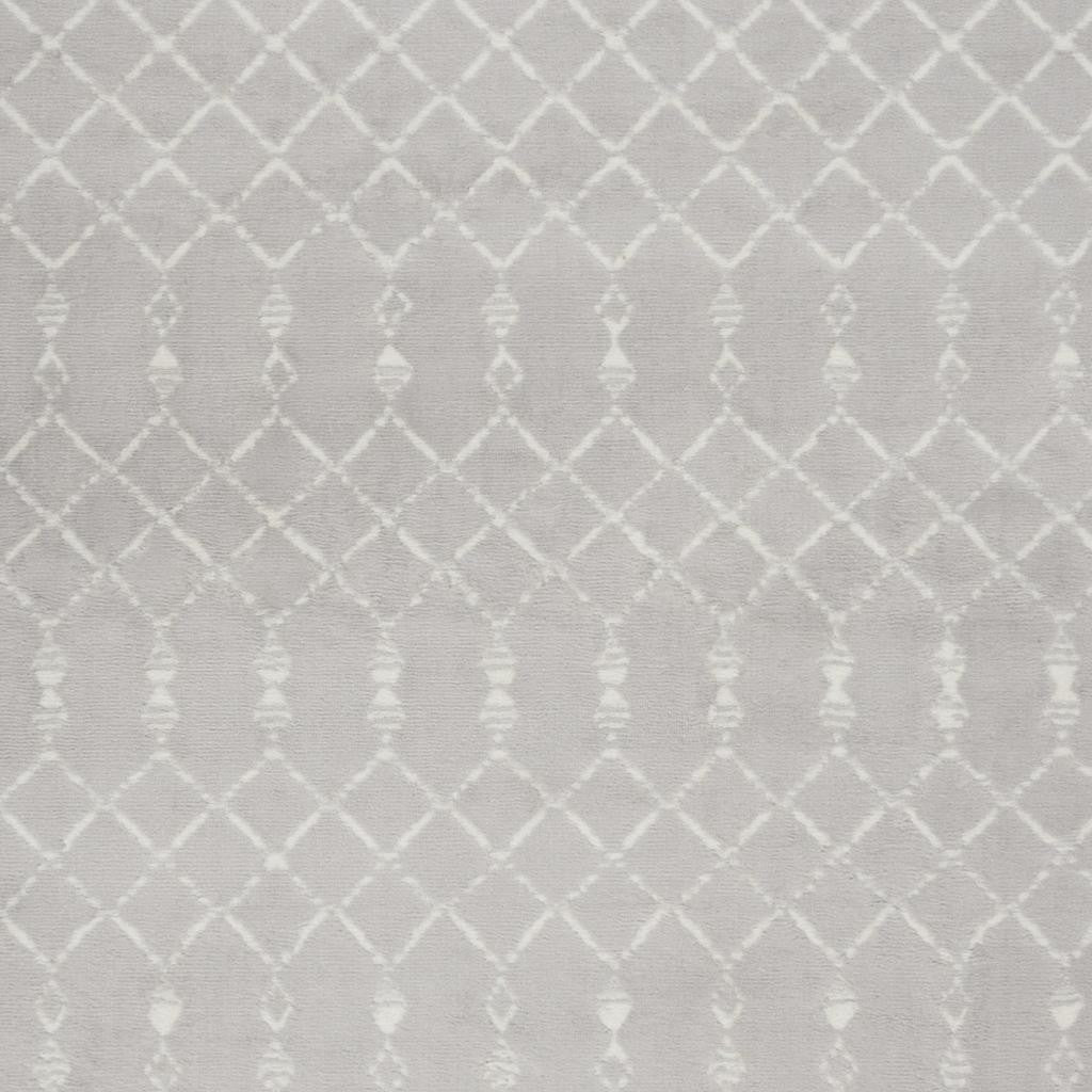 6' X 9' Gray and Ivory Moroccan Distressed Non Skid Area Rug
