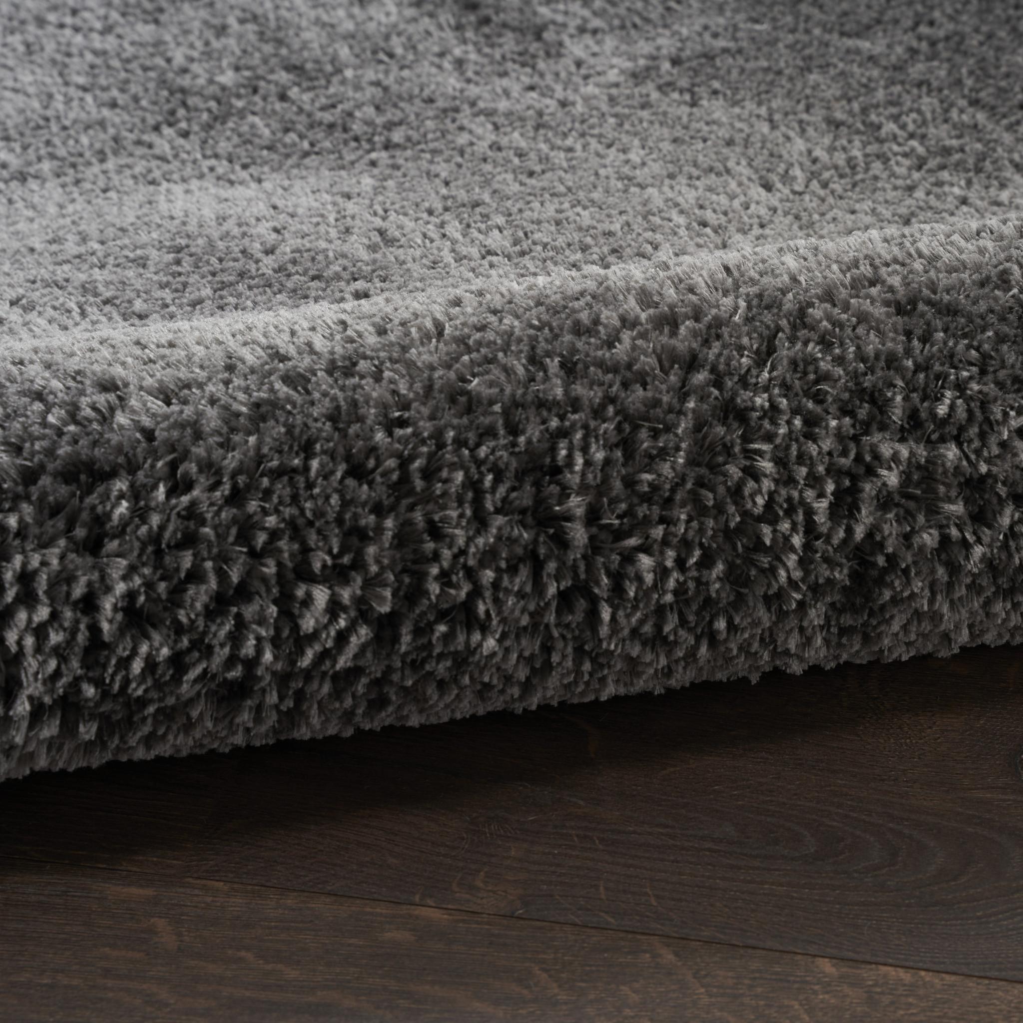 5' X 7' Gray Shag Area Rug