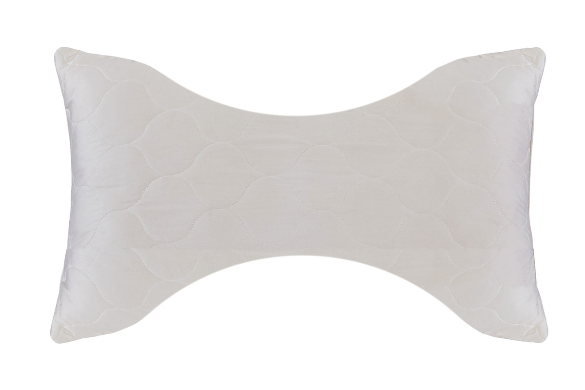 Cotton Wool Hypoallergenic Ergonomic Standard Size Bed Pillow