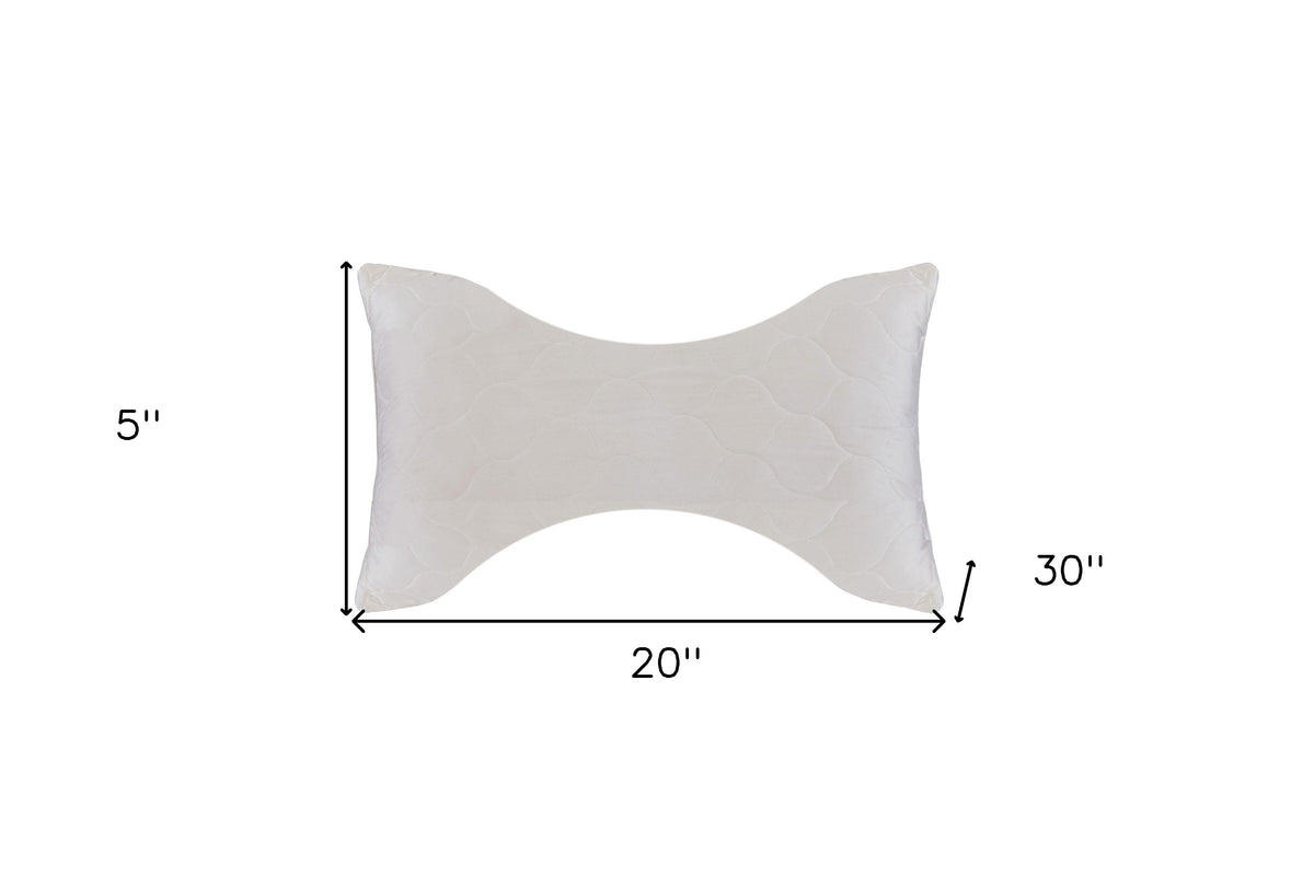 Cotton Wool Hypoallergenic Ergonomic Queen Size Bed Pillow