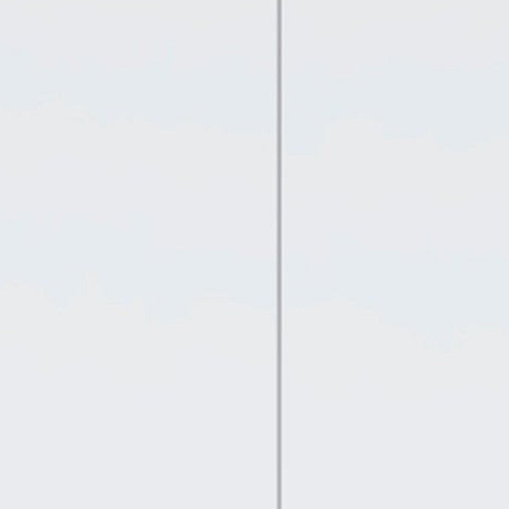 59" White Two Drawer Combo Dresser