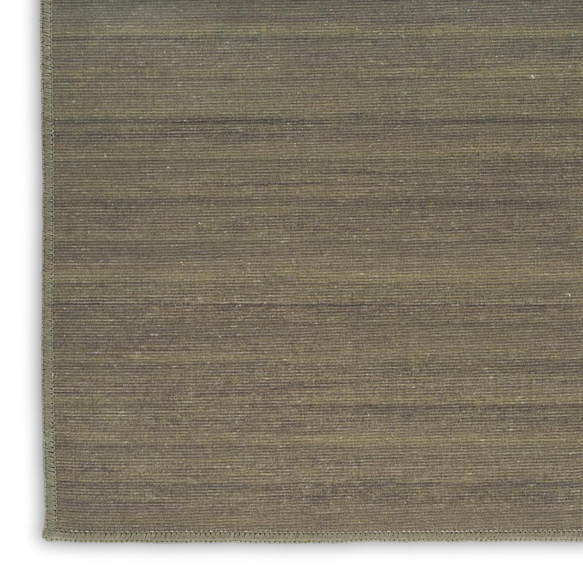 5' X 7' Green Abstract Washable Area Rug