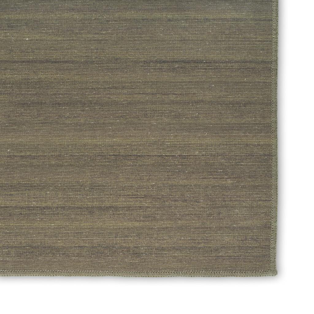 5' X 7' Green Abstract Washable Area Rug