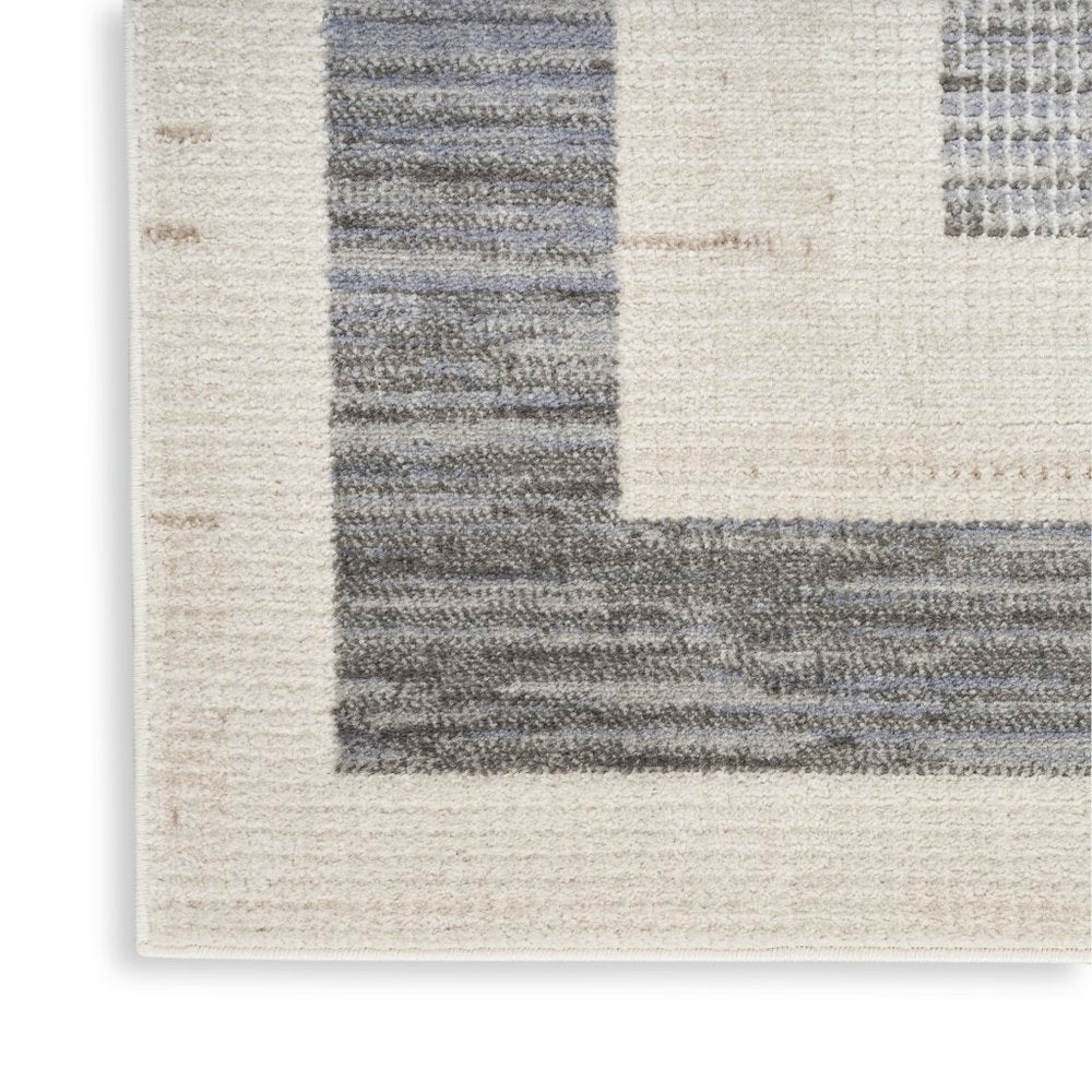 5' X 7' Gray Geometric Area Rug