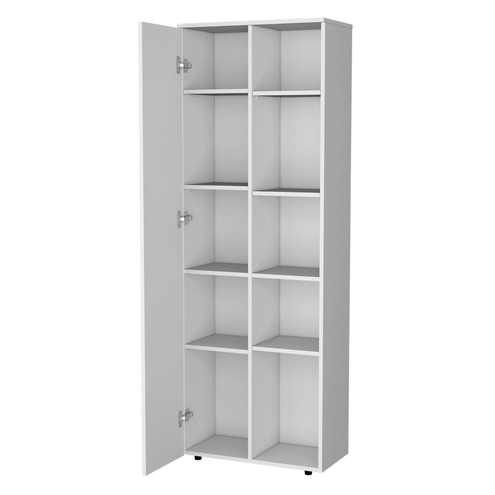 67" White Wood Pantry Or Storage Closet