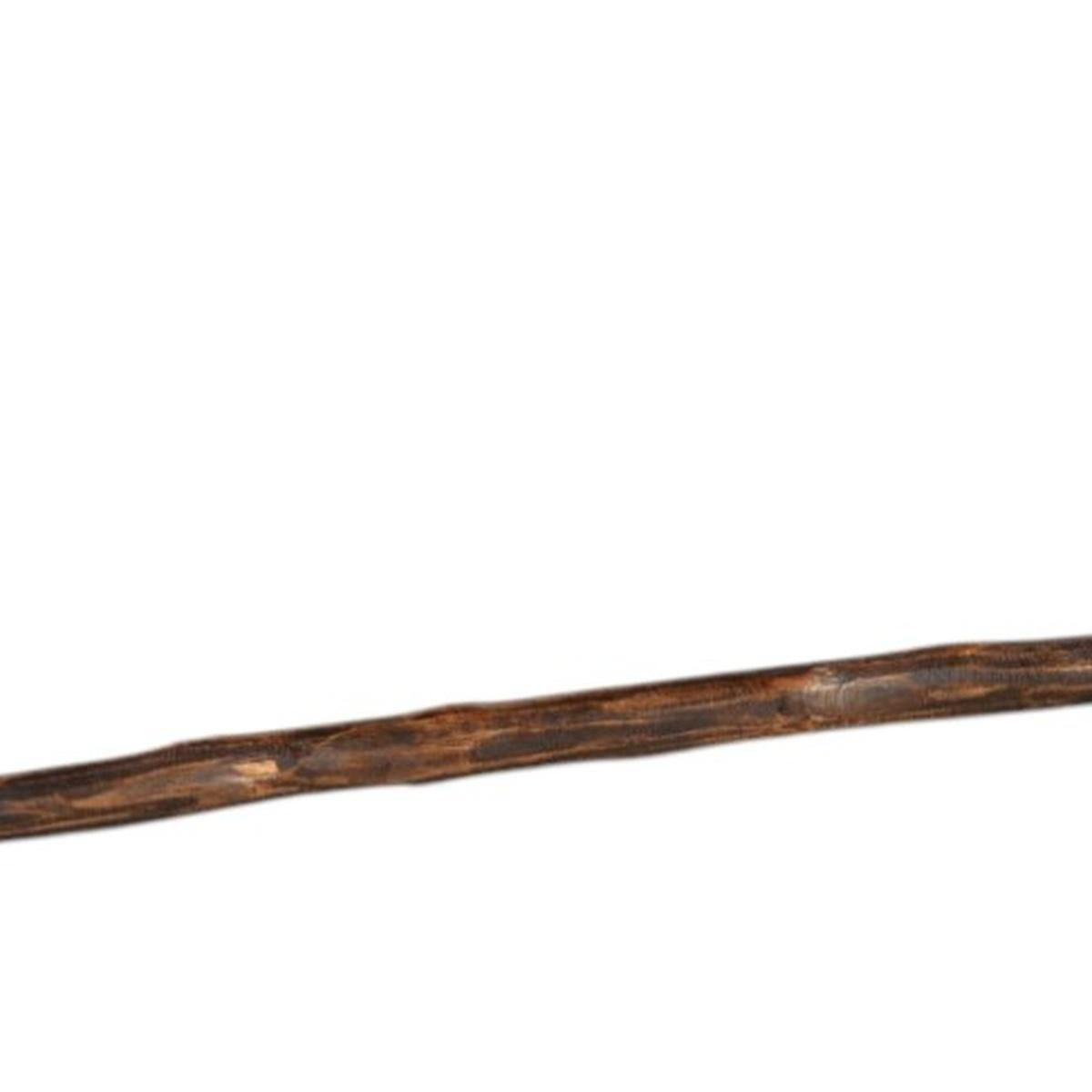 60" Brown And Black Wood And Metal Tabletop Sculpture