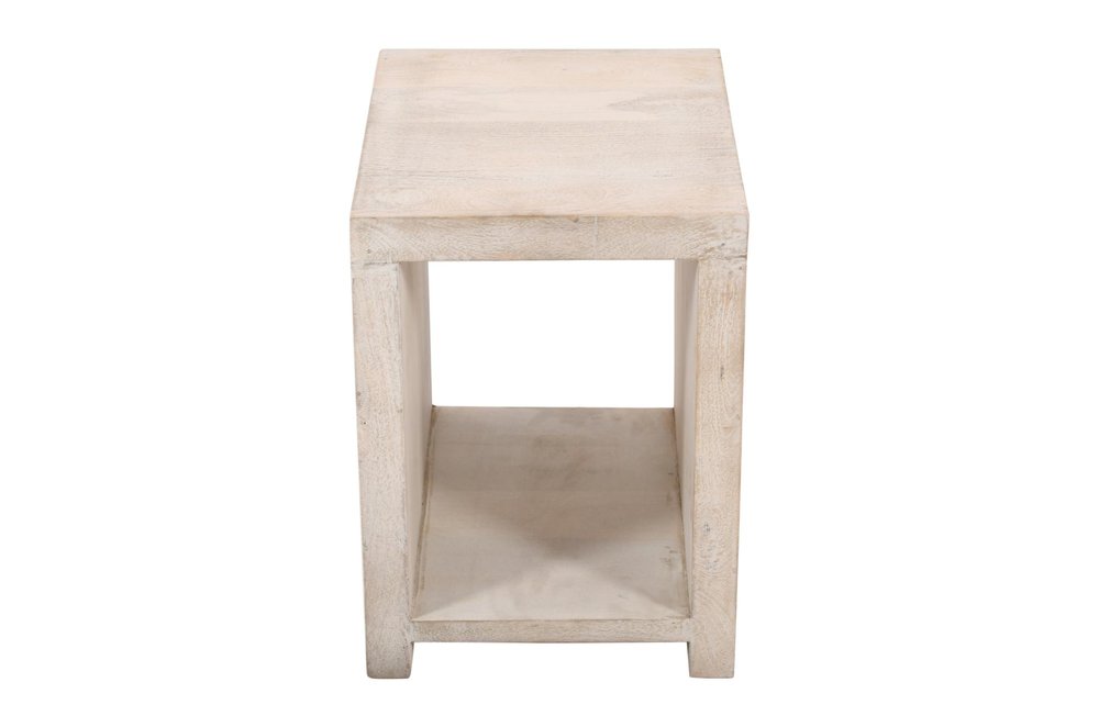 Three Piece Natural Solid Wood Distressed Sled Coffee And End Tables Set