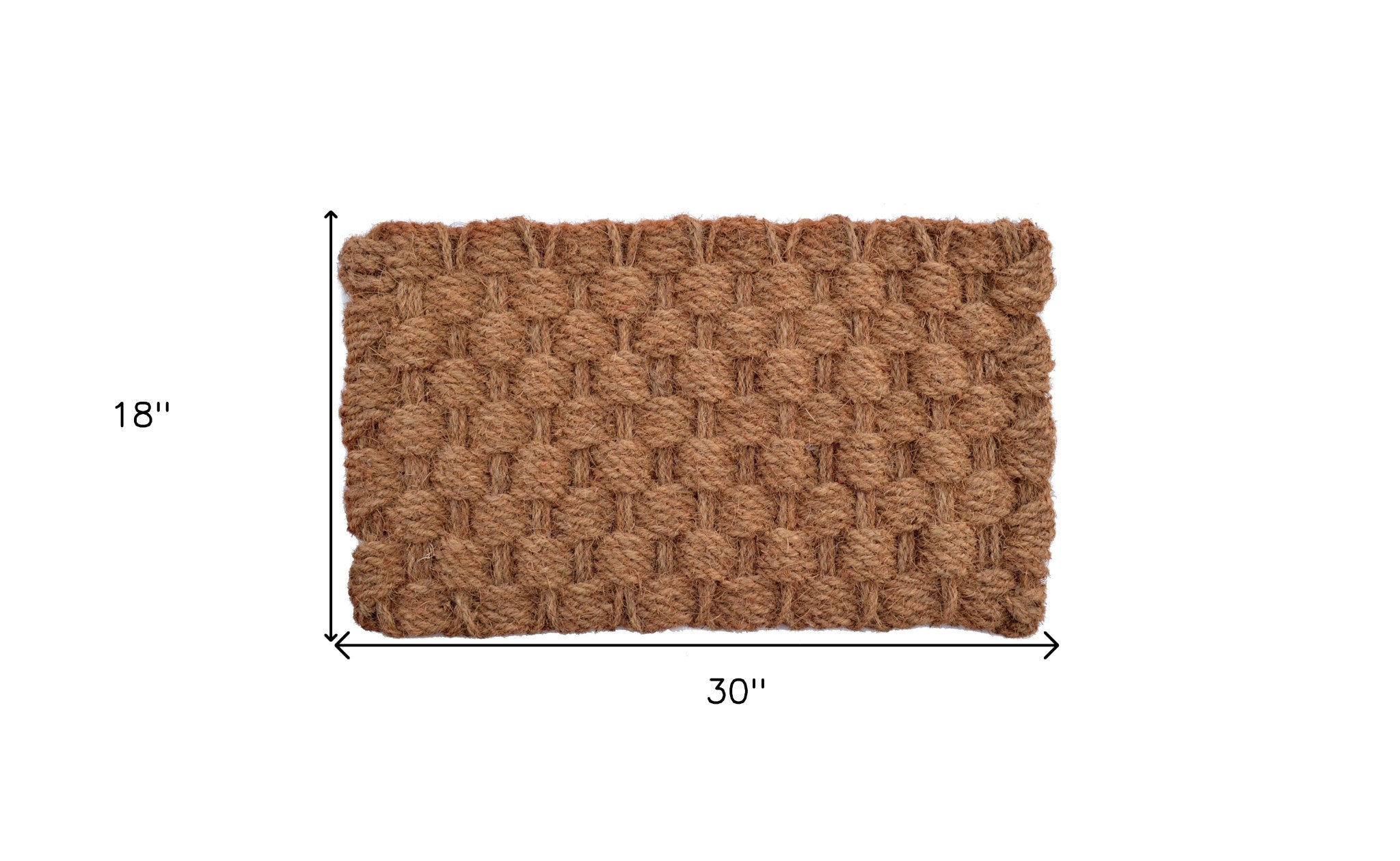 18" X 30" Brown Coir Weave Outdoor Door Mat