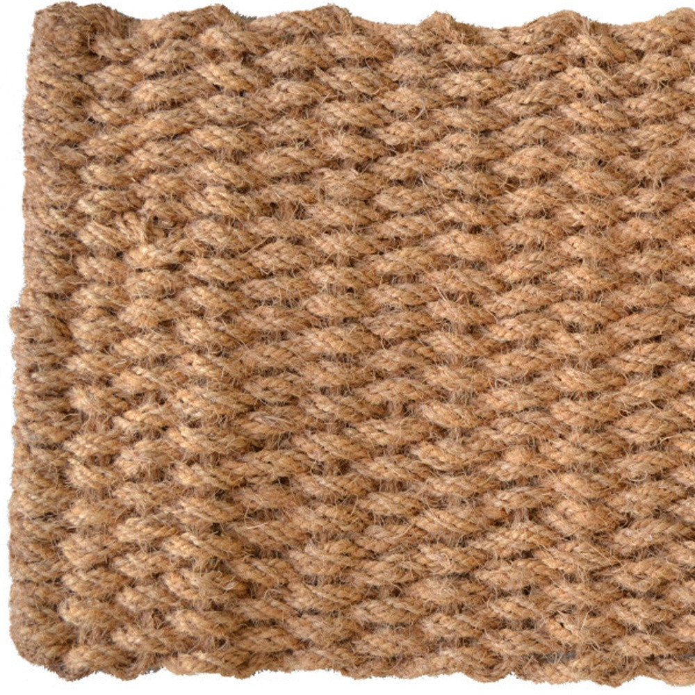 18" X 30" Brown Coir Weave Outdoor Door Mat