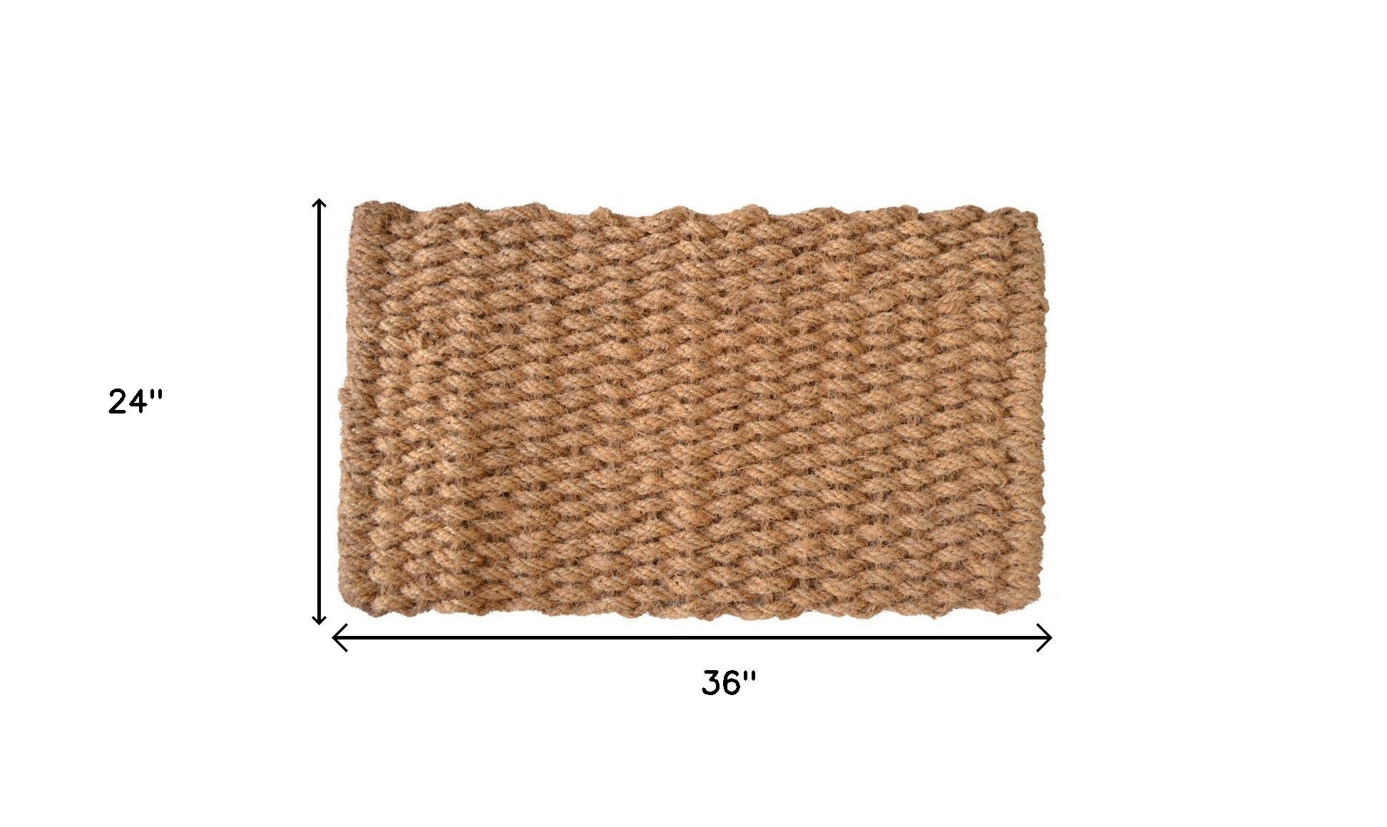 24" X 36" Brown Coir Weave Outdoor Door Mat