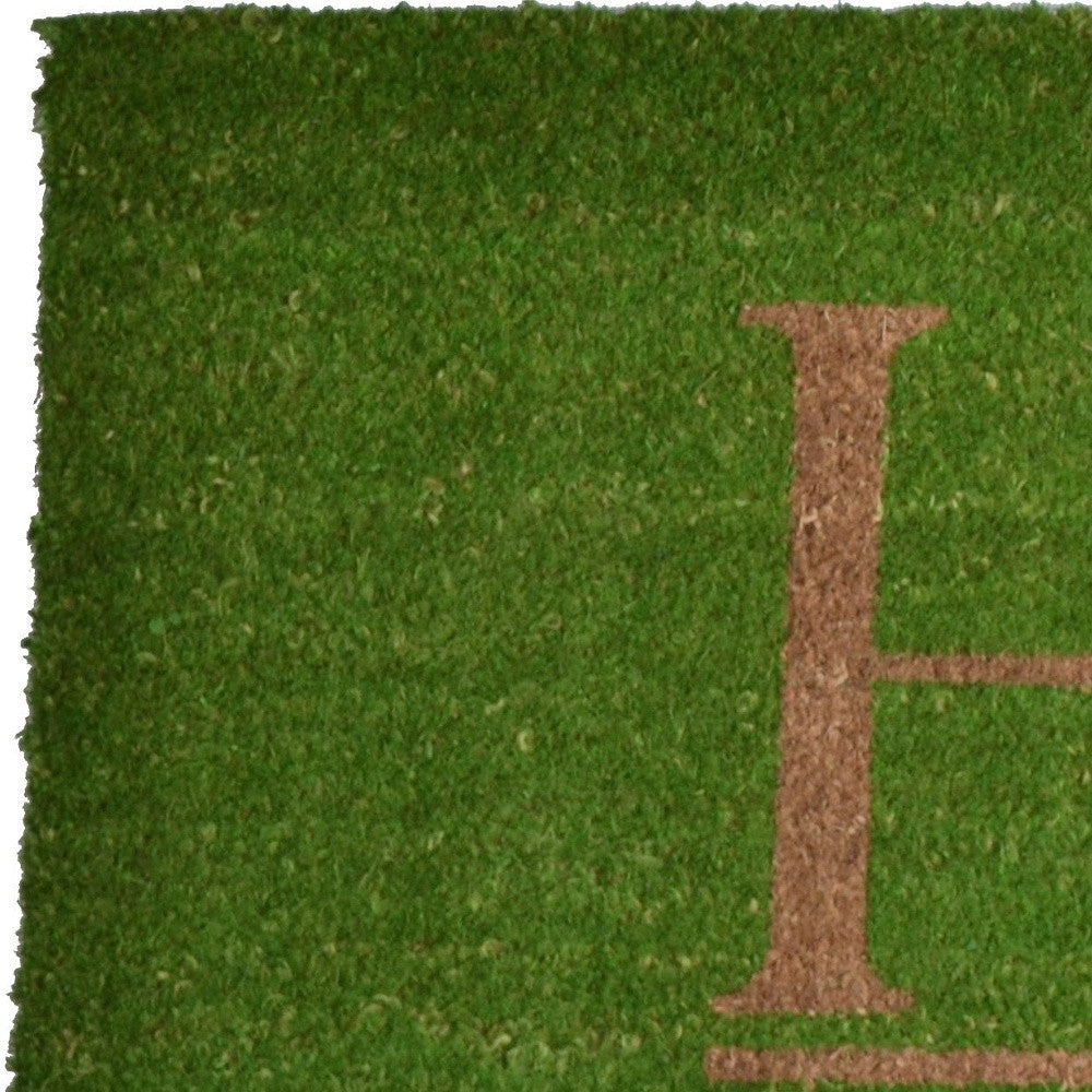 18" X 48" Green Coir Home Outdoor Door Mat