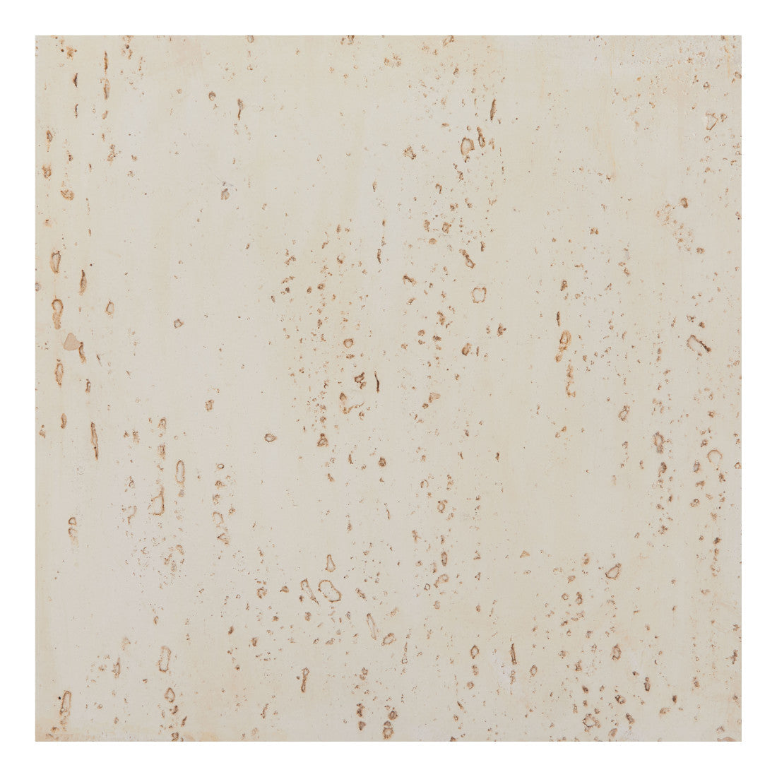 20" Beige Faux Stone Square End Table