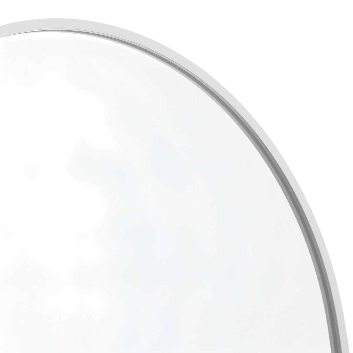 Set of Two Silver Metal Arch Framed Accent Mirrors