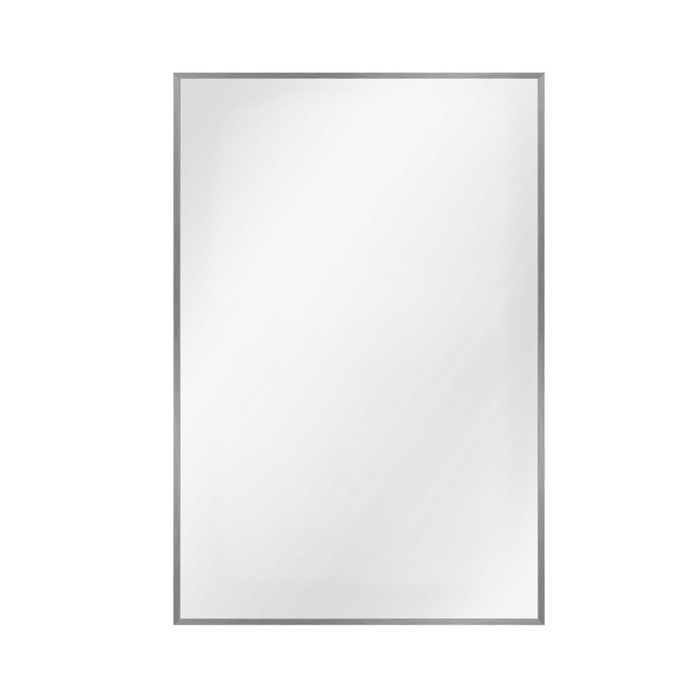 36" Silver Aluminum Framed Accent Mirror