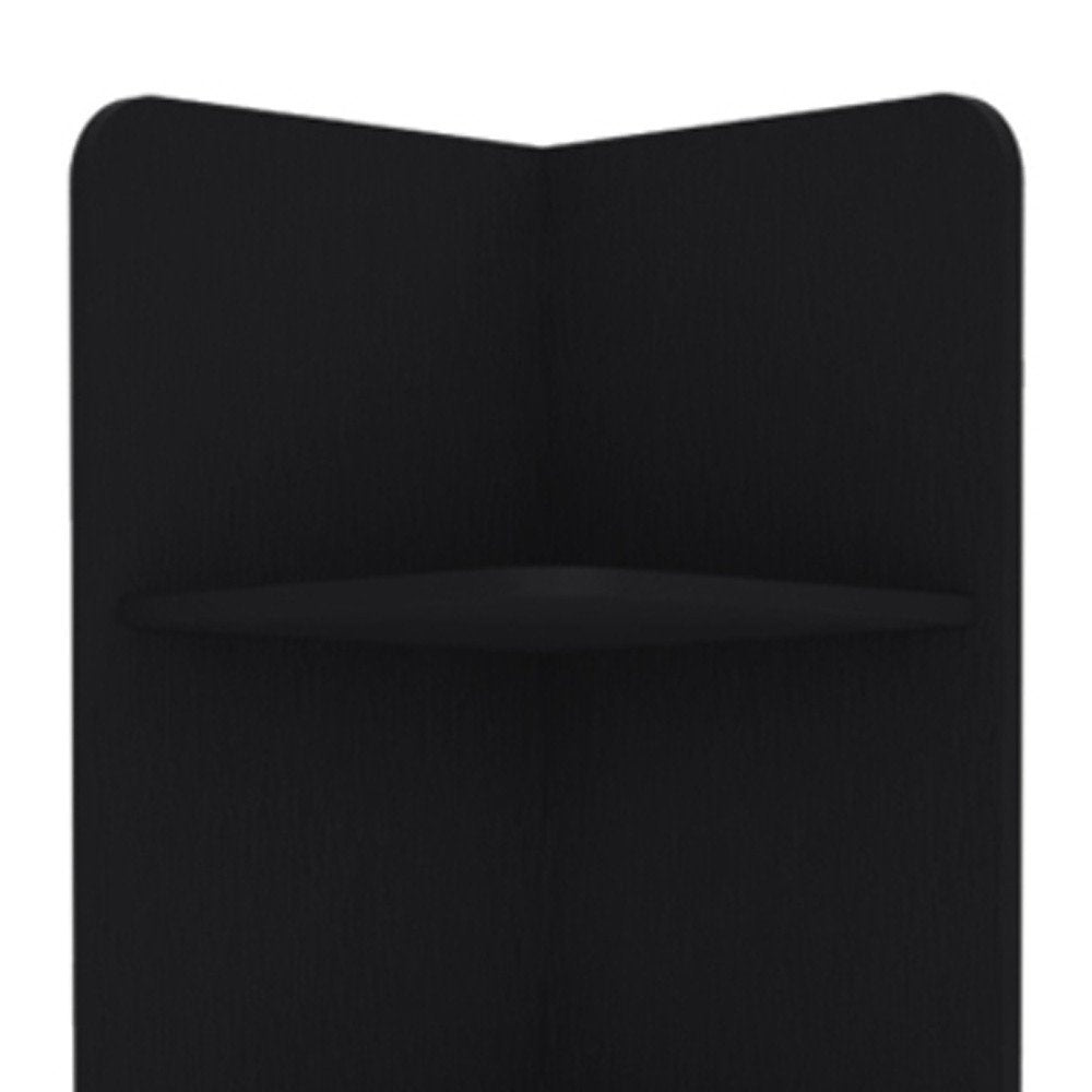 15" Black Wood Freestanding Bathroom Vanity