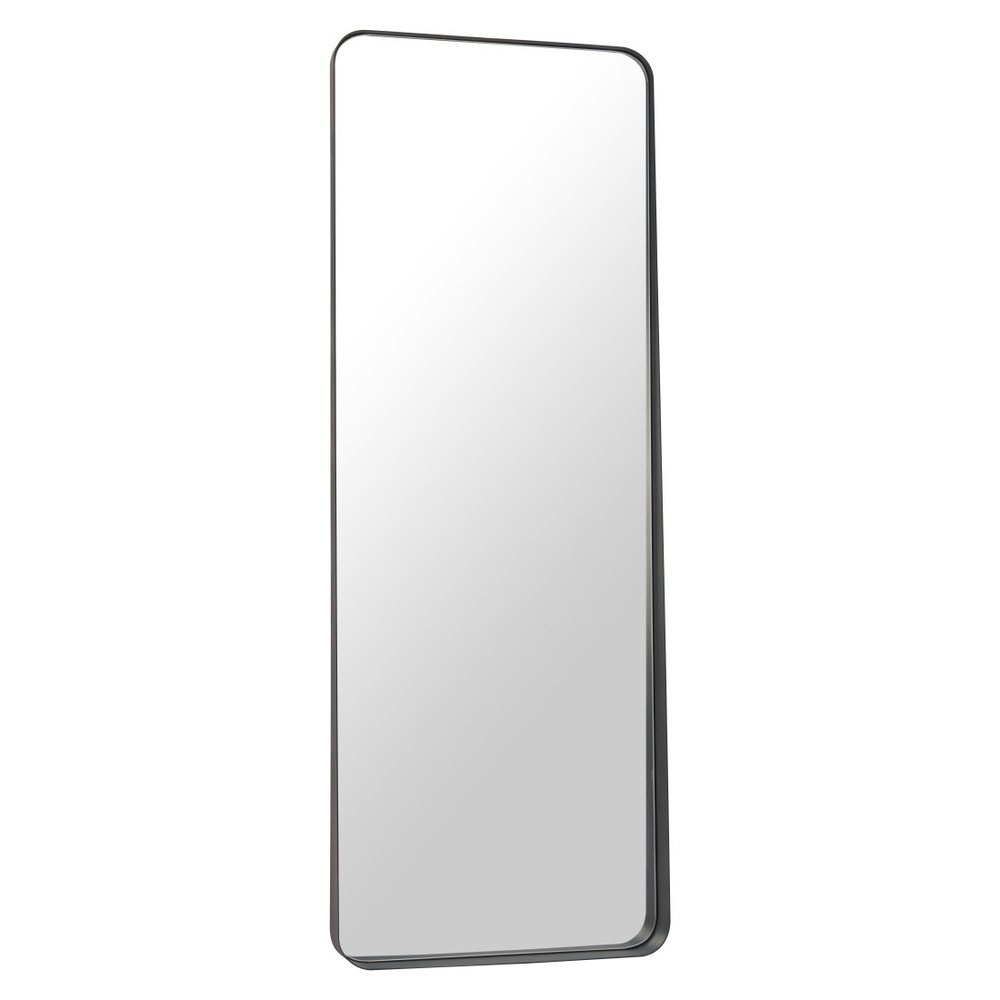 66" Black Steel Framed Full Length Mirror