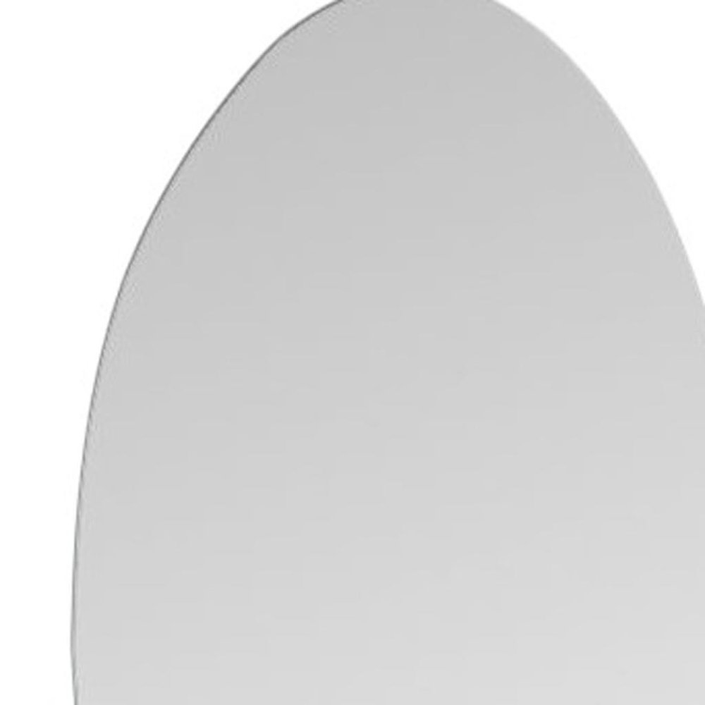 59" Clear Abstract Frameless Accent Mirror