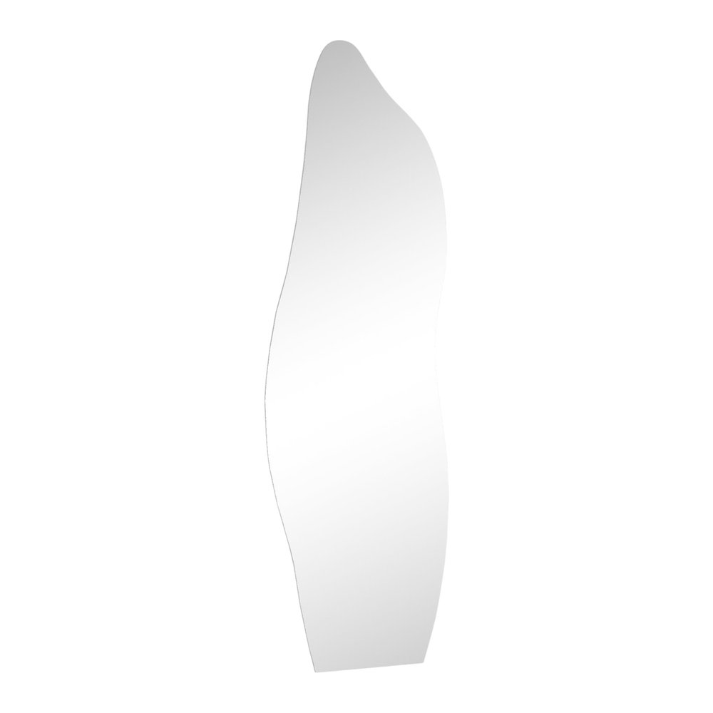 64" Clear Abstract Frameless Accent Mirror