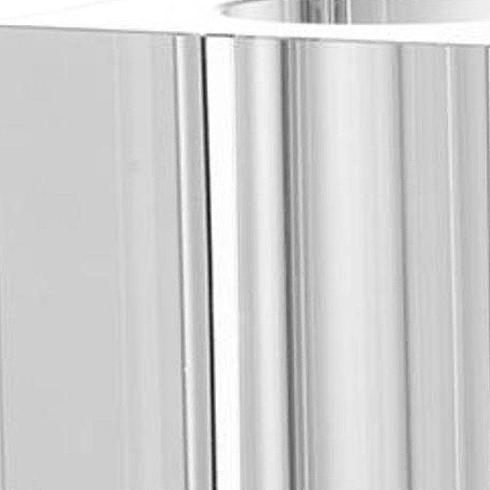 8" Clear Square Glass Table Vase