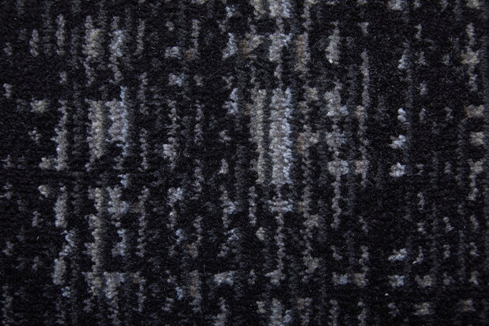 9' X 13' Black and Gray Power Loom Area Rug