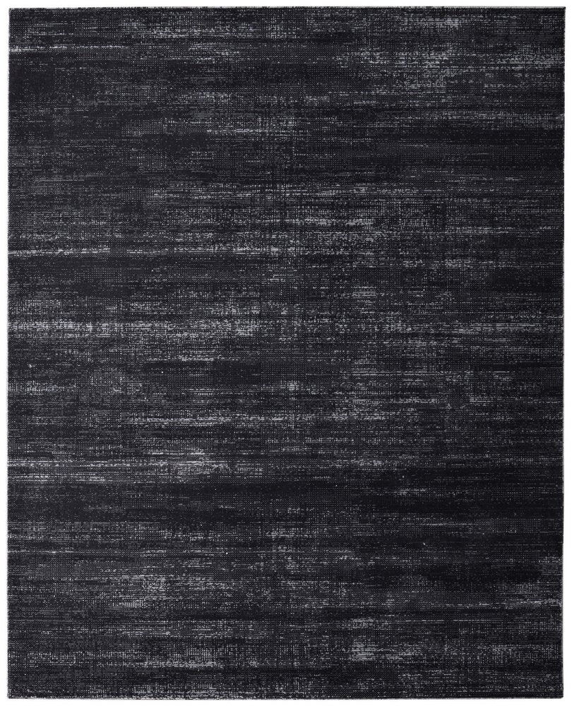 9' X 13' Black and Gray Power Loom Area Rug