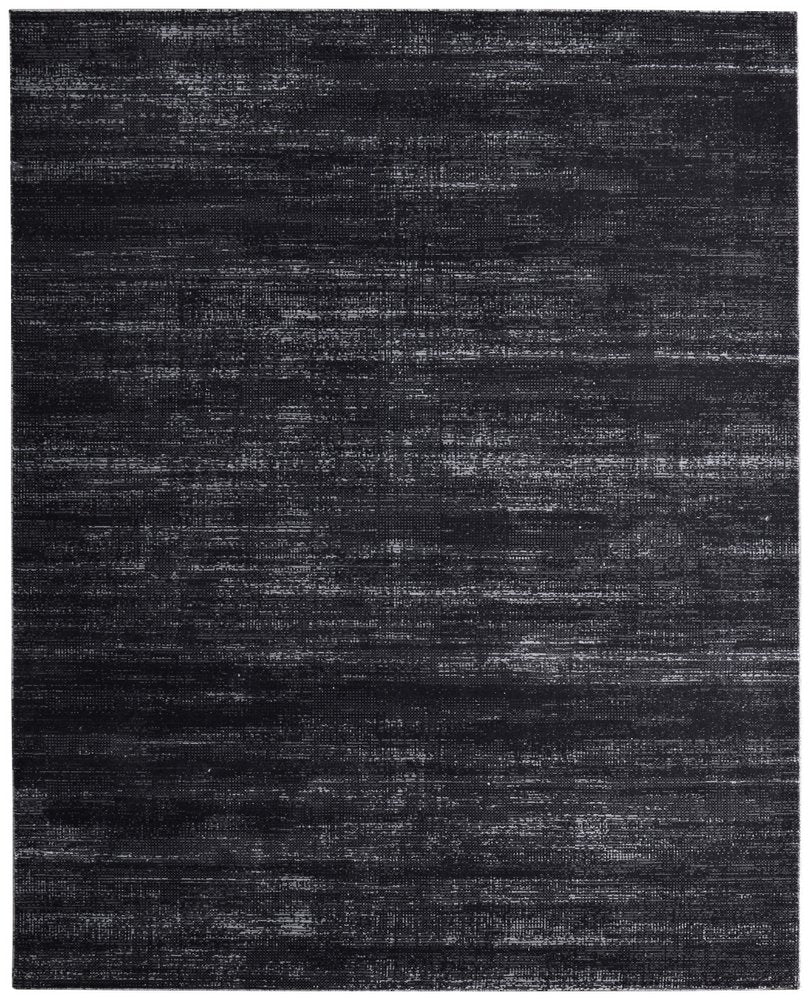 9' X 13' Black and Gray Power Loom Area Rug