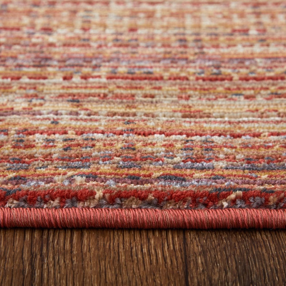 9' X 13' Tan and Brown Power Loom Area Rug