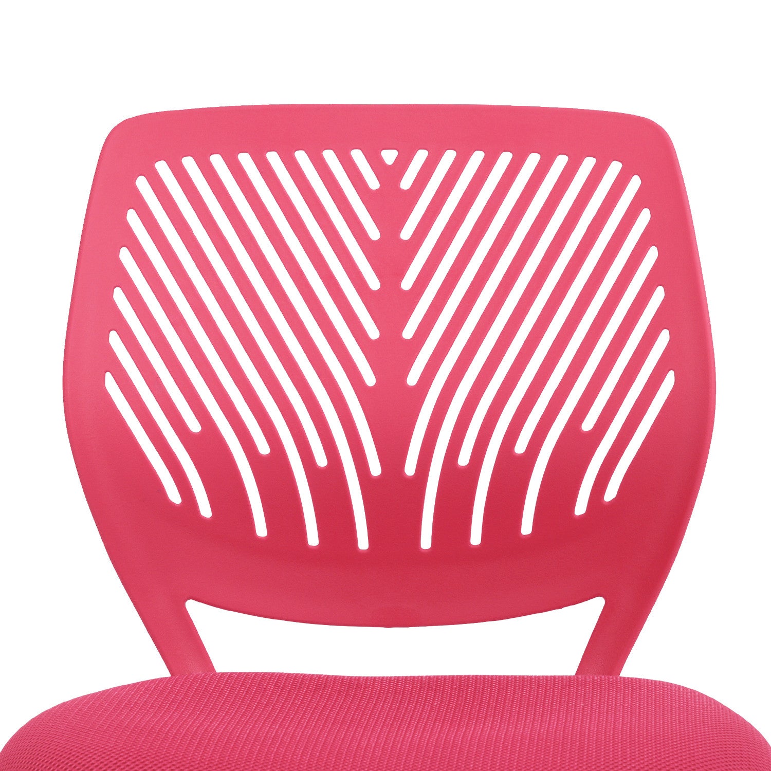 Pink and White Adjustable Height Swivel Rolling Office Chair
