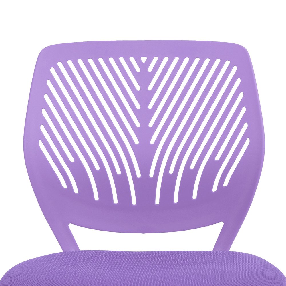 Baby Pink and White Adjustable Height Swivel Rolling Office Chair