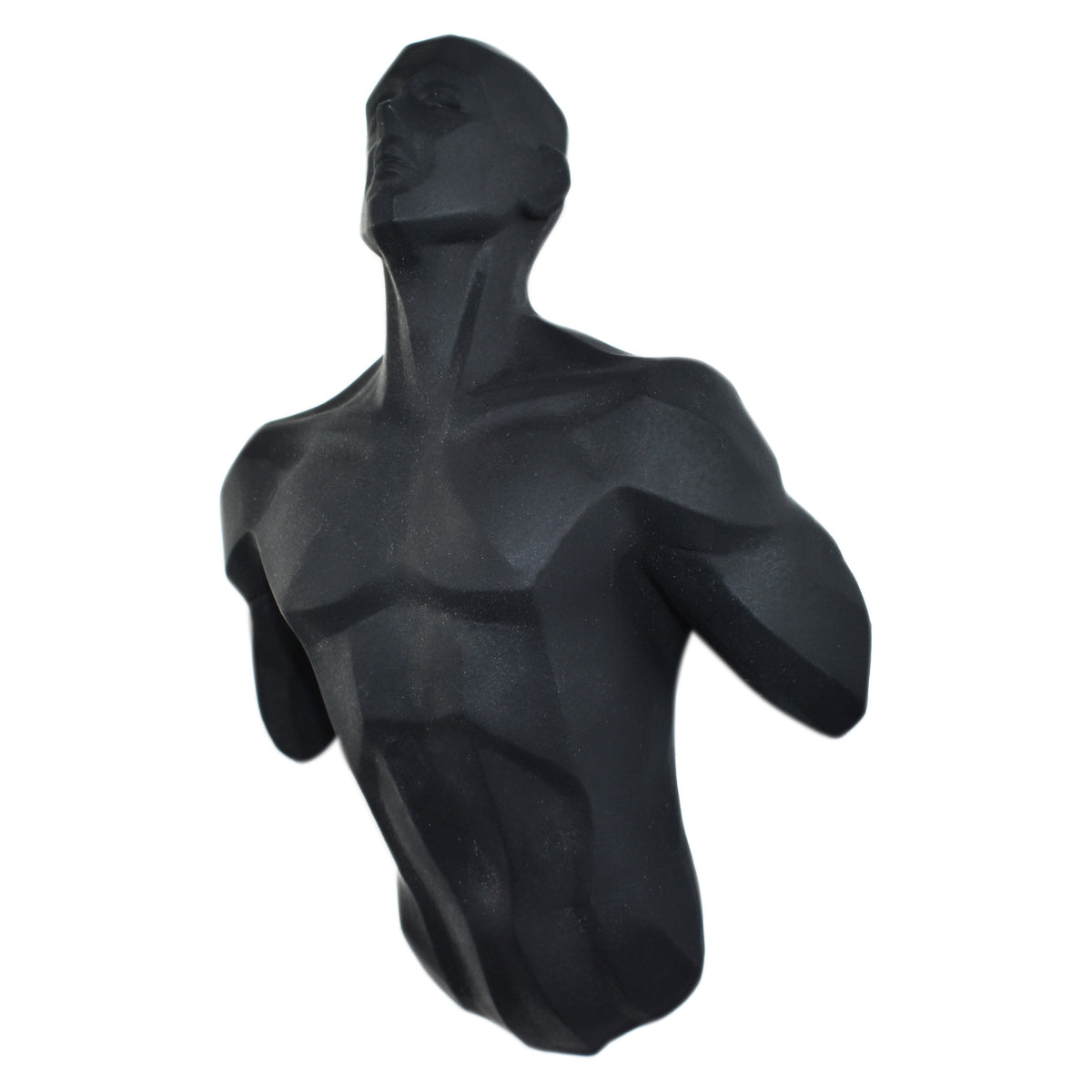 6" X 4" Black Resin Bursting Man Hanging Dimensional Sculpture