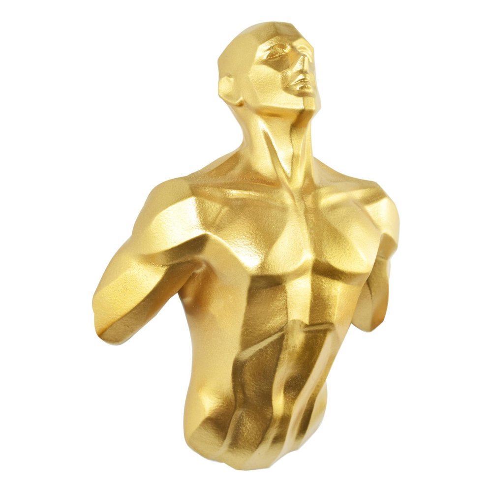 6" X 4" Gold Resin Bursting Man Hanging Dimensional Sculpture