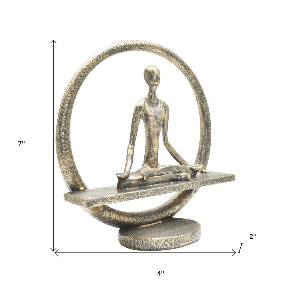 7" Pewter Resin Tabletop Sculpture