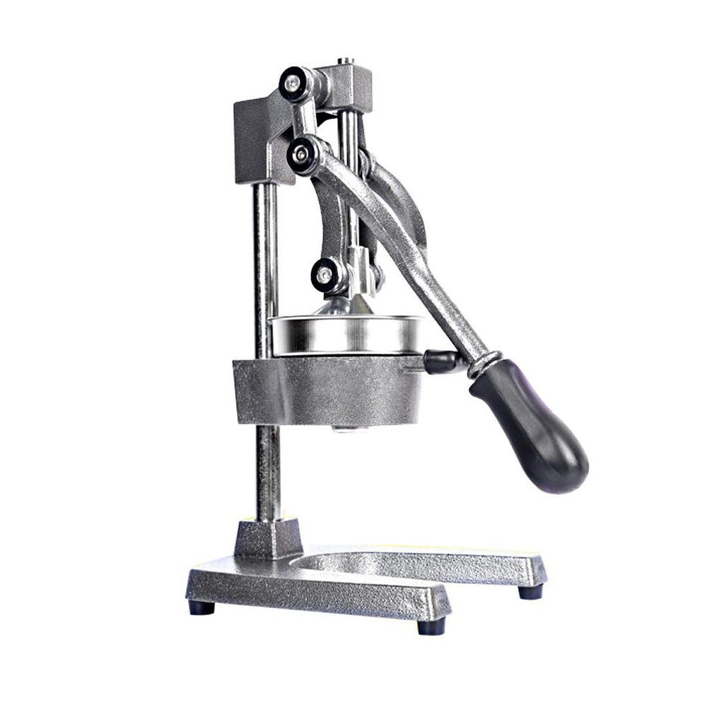 7" Black And Silver Stainless Steel Manual Juicer