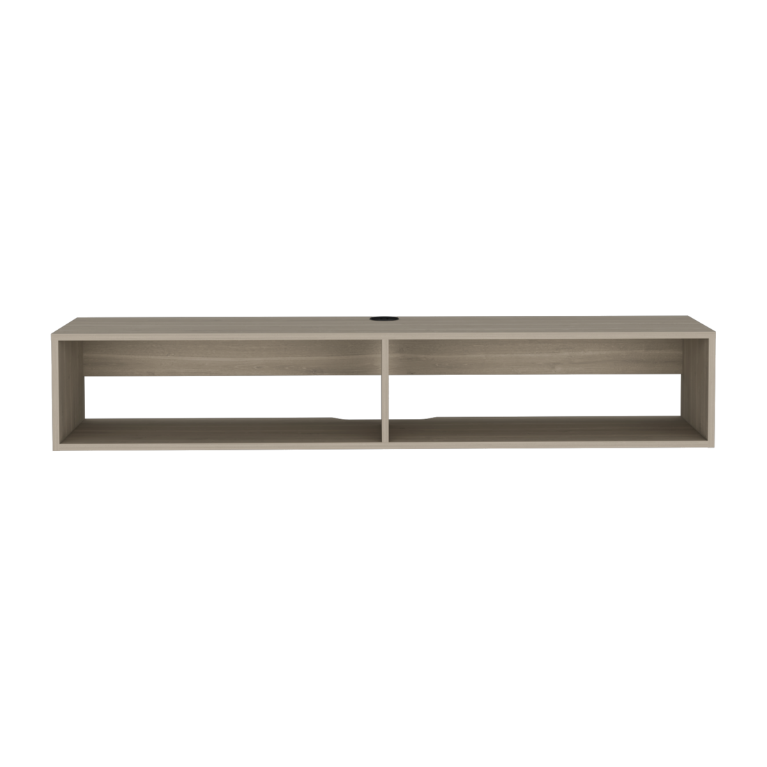 59" Beige Floating Mount TV Stand