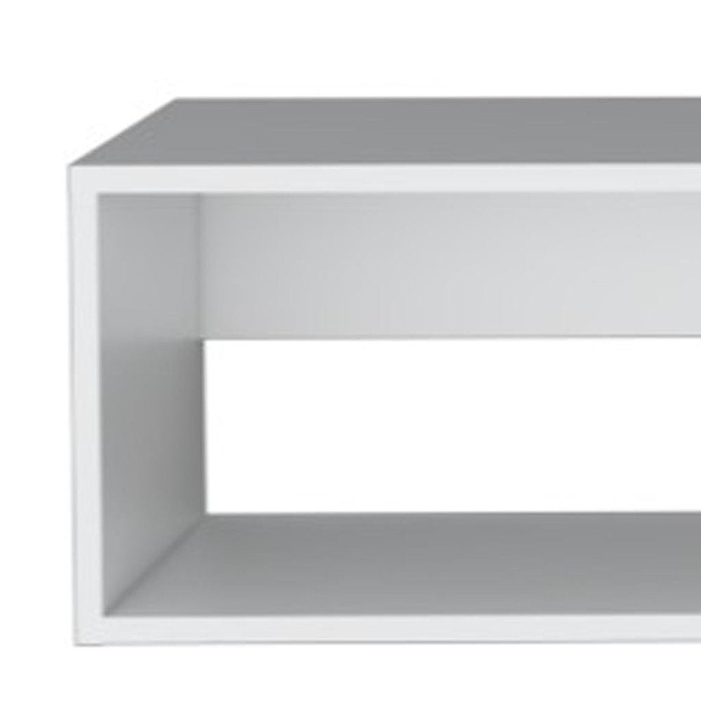 59" White Floating Mount TV Stand