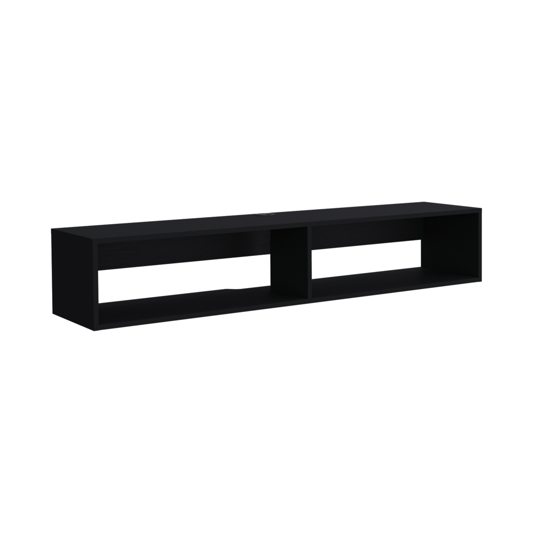 59" Black Floating Mount TV Stand