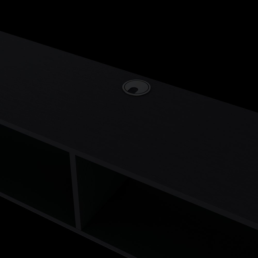 59" Black Floating Mount TV Stand