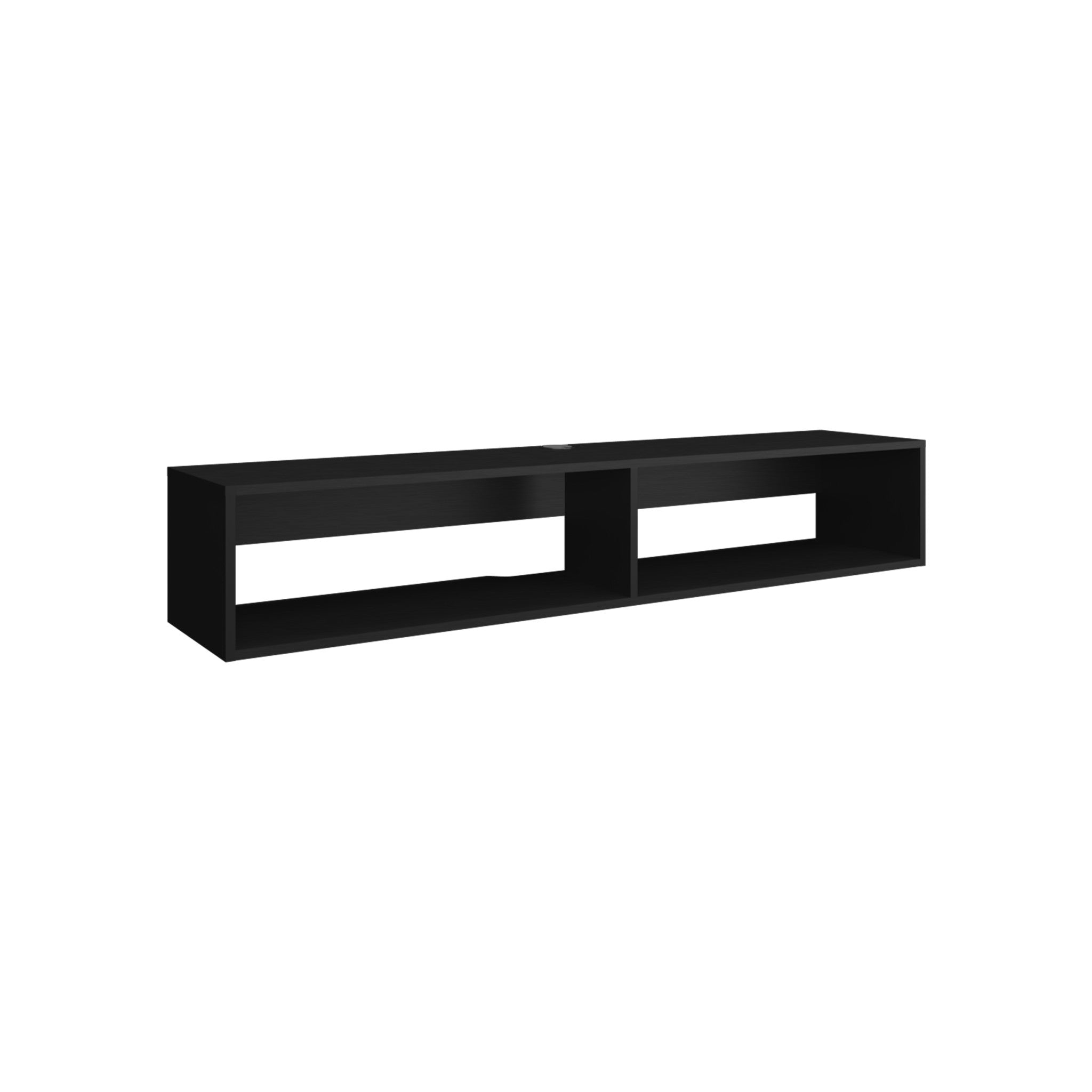 59" Black Floating Mount TV Stand