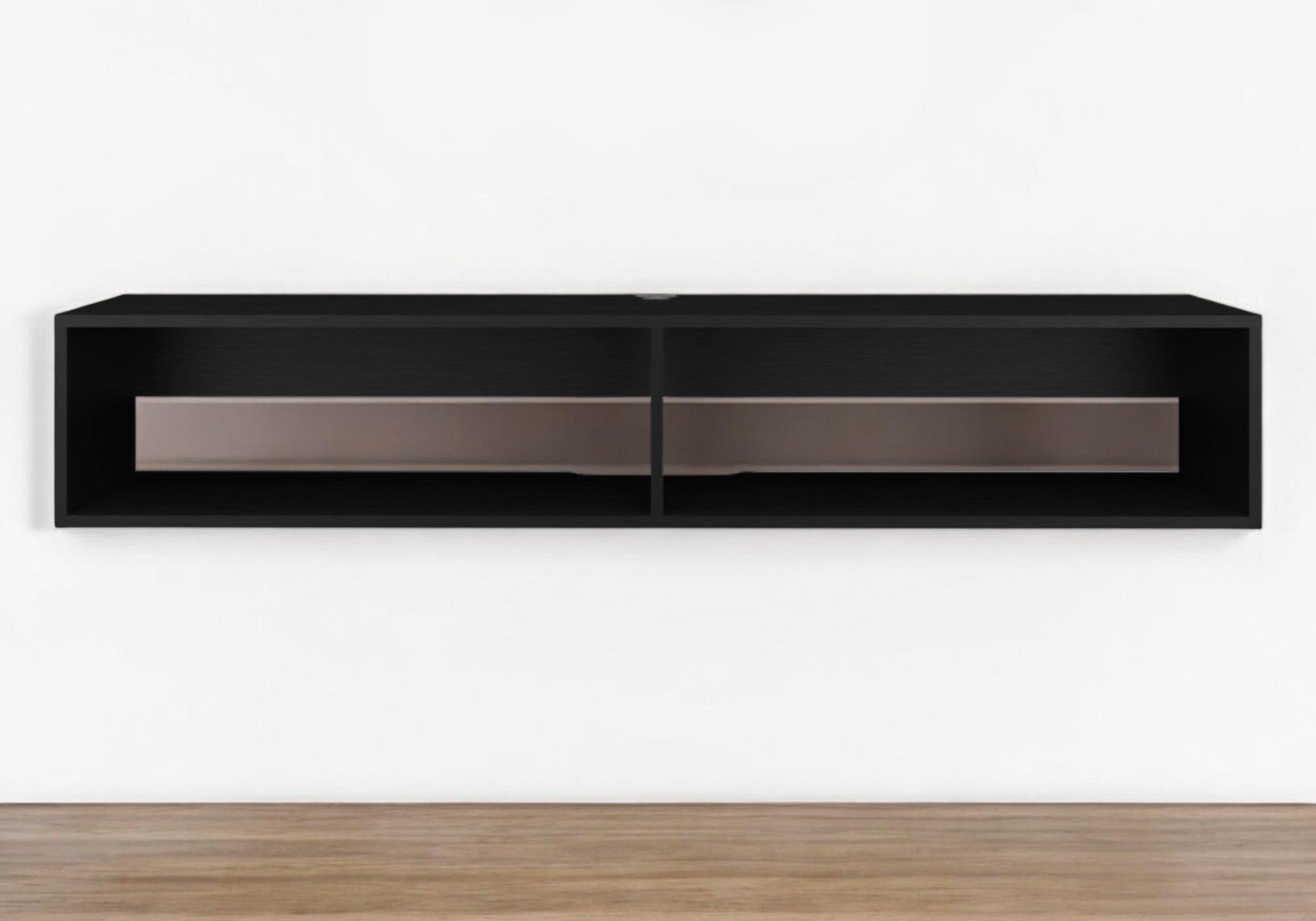 59" Black Floating Mount TV Stand