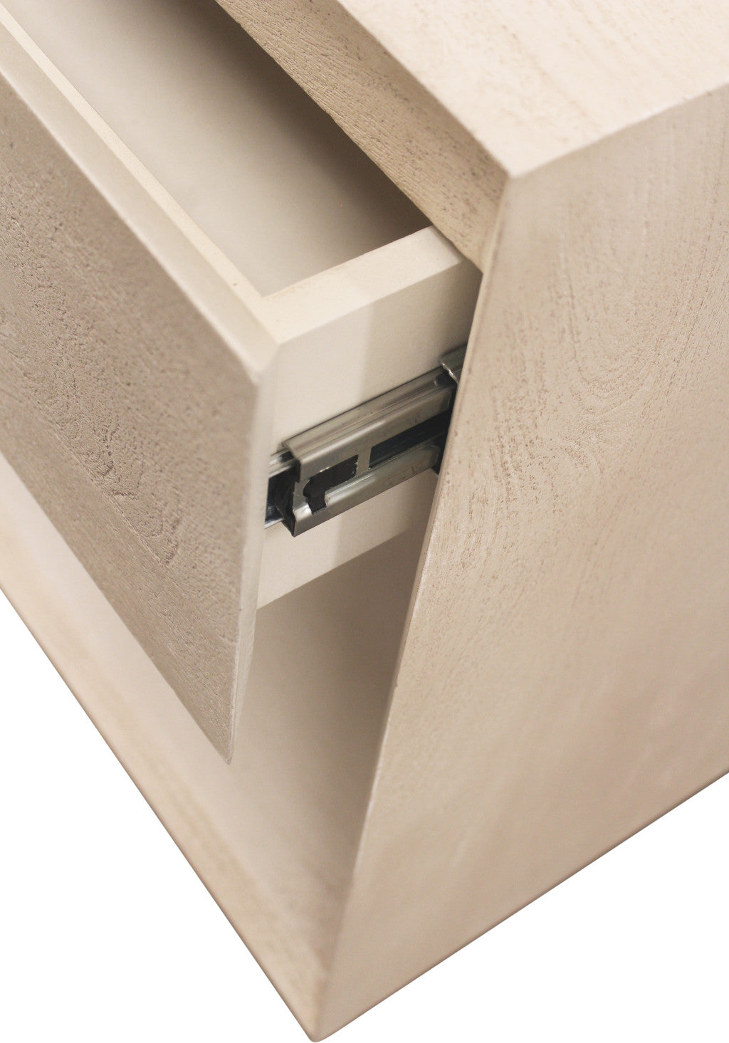 24" Natural Solid Wood One Drawer Nightstand