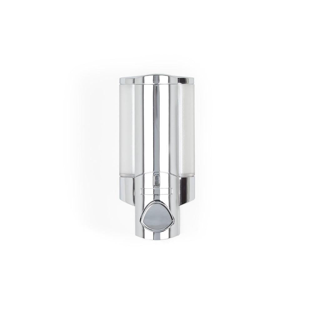 Silver Heavy Duty Plastic Wall Mount Soap Dispenser