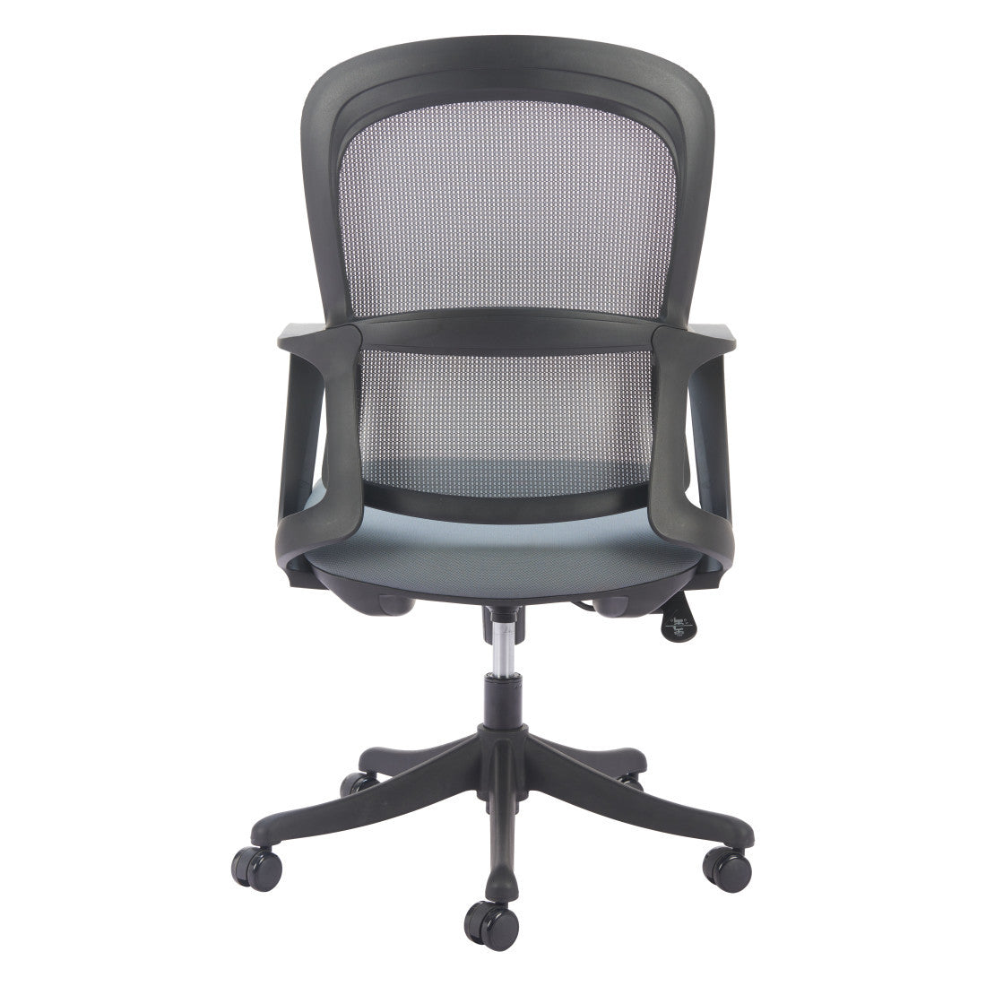 Gray and Black Adjustable Height Swivel Rolling Office Chair