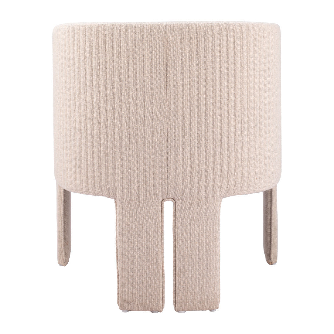 25" Beige Upholstered Arm Chair