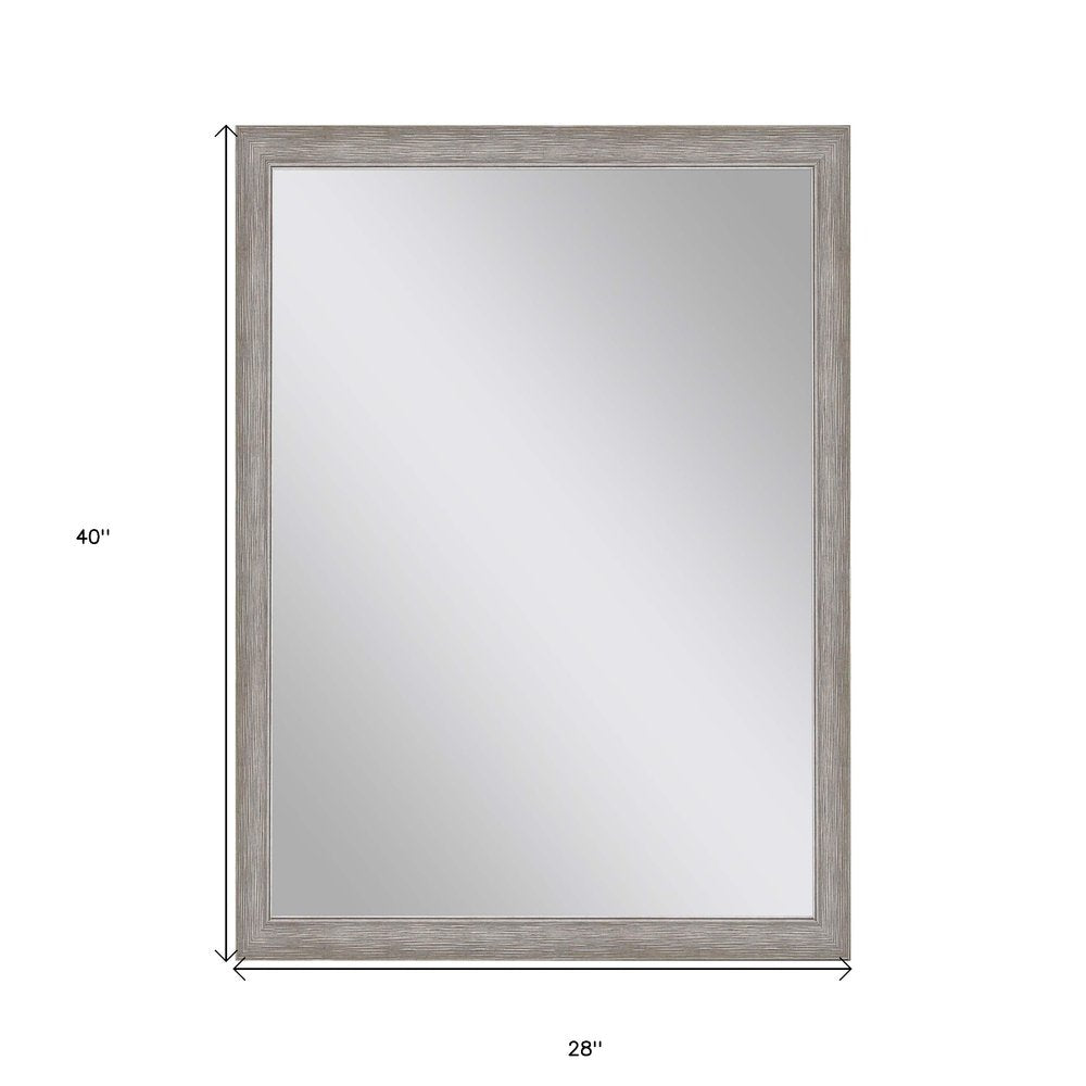 40" Silver Accent Mirror
