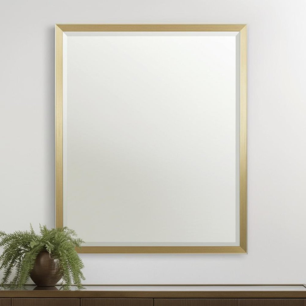 30" Gold Accent Mirror