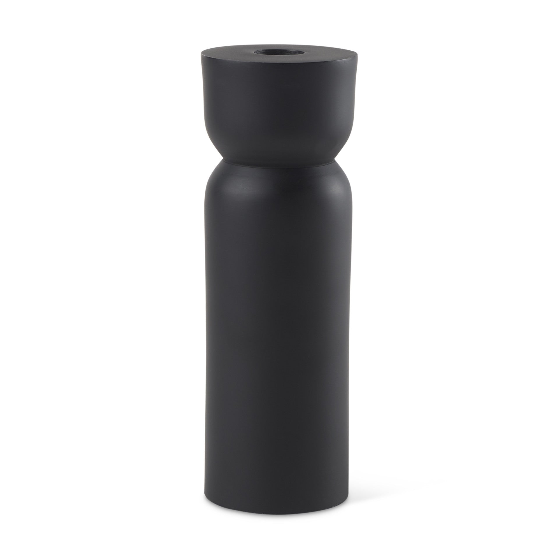 8" Black Metal Tabletop Taper Candle Holder